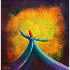 Khusro Subzwari, 12 x 12 Inch, Acrylics on Canvas, Figurative Painting, AC-KS-270